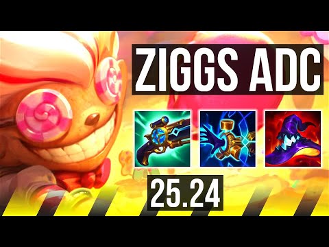 ZIGGS & Pyke vs DRAVEN & Nidalee (ADC) | KR Grandmaster | 25.24