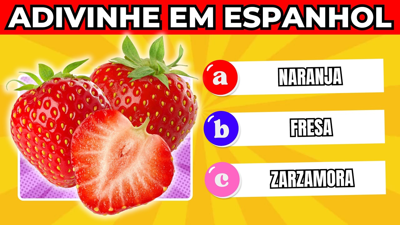 🧠 Teste seus Conhecimentos de Espanhol 🇪🇸 | Quiz de Espanhol | Detona Quiz