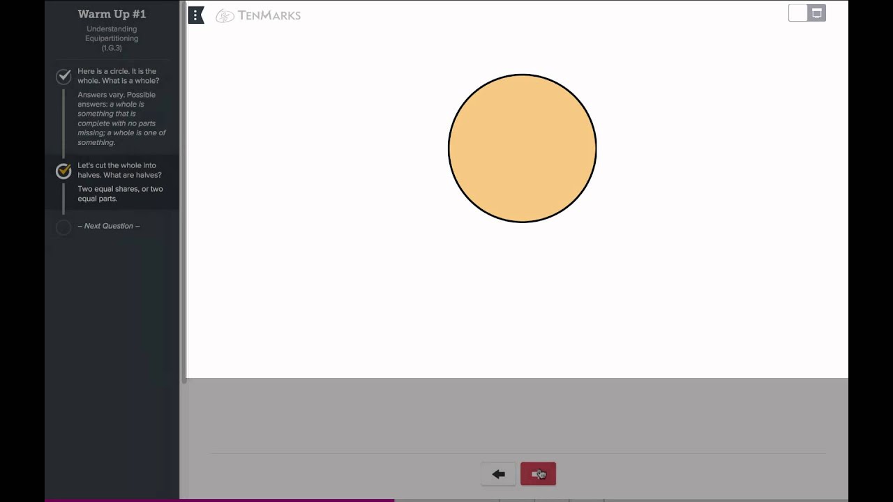 TenMarks Math Teach: Warm Up