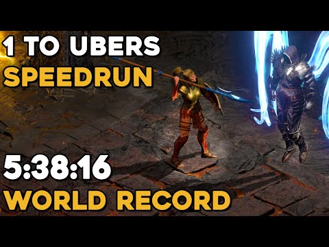 THE ULTIMATE COMEBACK | 1-UBERS AMAZON SPEEDRUN WORLD RECORD | 5:38:16 | DIABLO 2 RESURRECTED