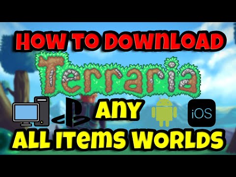 Terraria 1.4.5 All Items Map Tutorial Download & Install on Every Platform