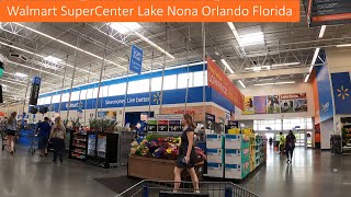Shopping at Walmart Supercenter on Narcoossee Road in Lake Nona, Flori