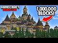 I Built The World S Largest CASTLE In Minecraft Hardcore