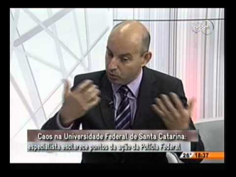 UFSC, violência no campus, Conexão TVCOM , Sandro Sell,  TVCOM   27 03 14