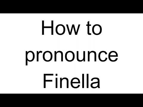 How to Pronounce Finella (English)