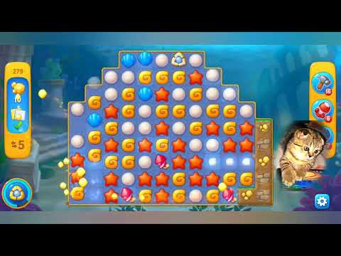 Fishdom 2022, no boosters, level  279 -  прохождение без бустеров,  279 уровень.