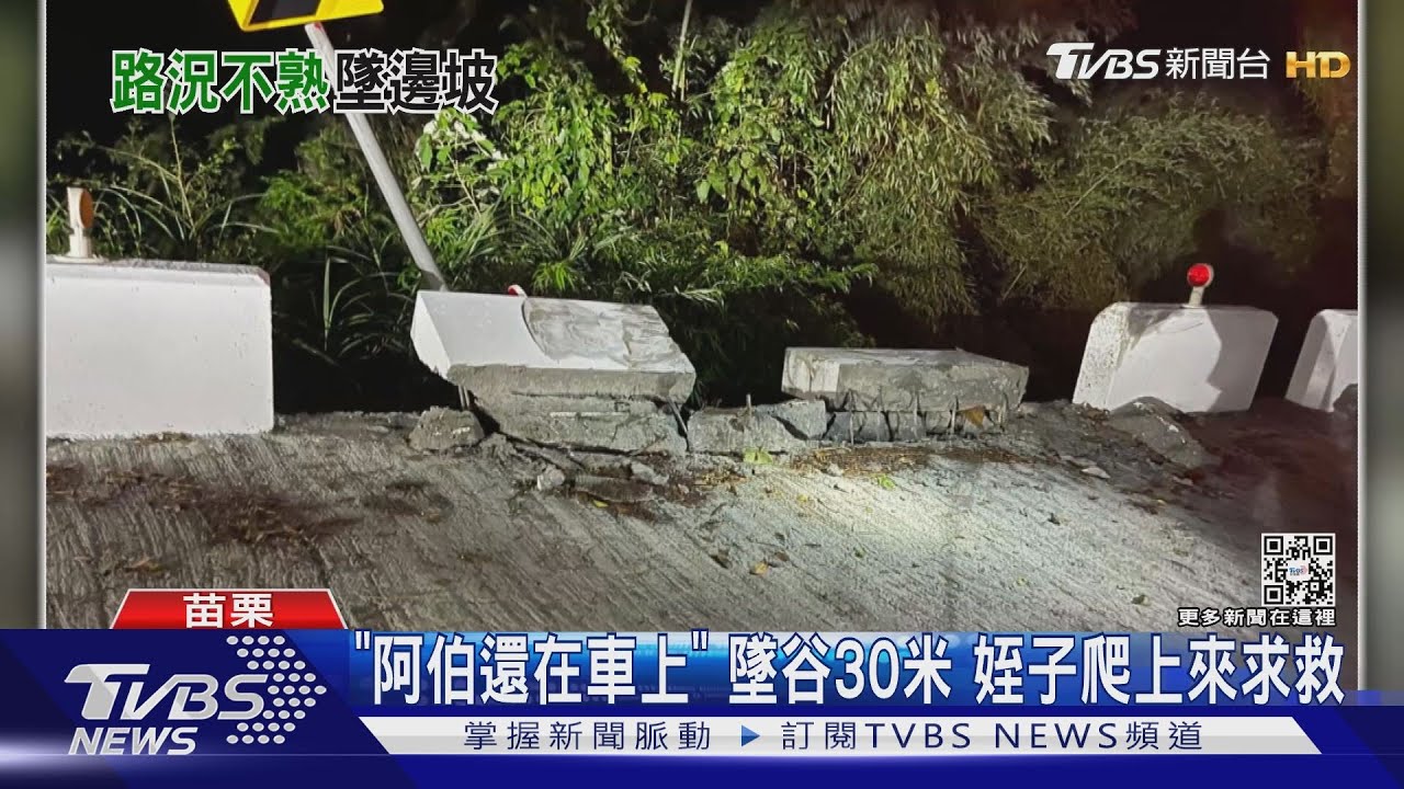 「阿伯還在車上」墜谷30米 姪子爬上來求救