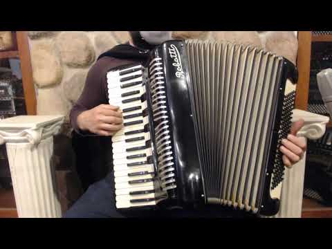 4341 - Black Robotti Piano Accordion LMMH 41 120 $1199
