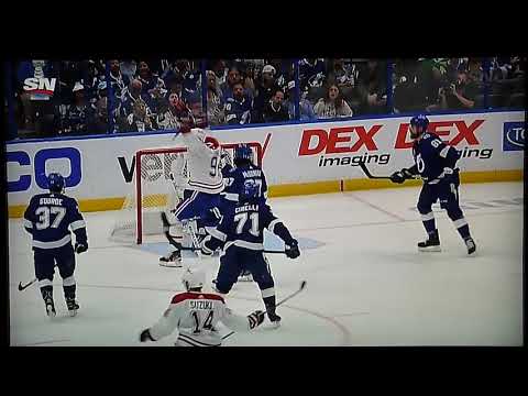 Montreal Canadiens' Nick Suzuki scores vs. Tampa Bay Lightning game 2 Stanley Cup Final 6/30/21