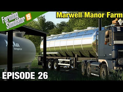 MILK COLLECTION Farming Simulator 19 Timelapse - Marwell Manor Farm FS19 Episode 26