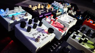 Ambient Bass Pedal Sketch w/ Knob Settings: Polymoon+Specular Tempus+CT5 +Sunlight+Mondegreen+Rossie