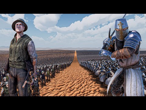 500.000 ARCHERS vs 1 MILLION HEAVY KNIGHTS - Ultimate Epic Battle Simulator 2 UEBS 2