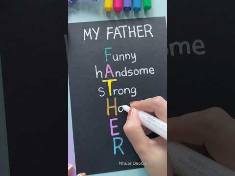 Your most memorable moment with your dad? #short #nhuandaocalligraphy #fathersday