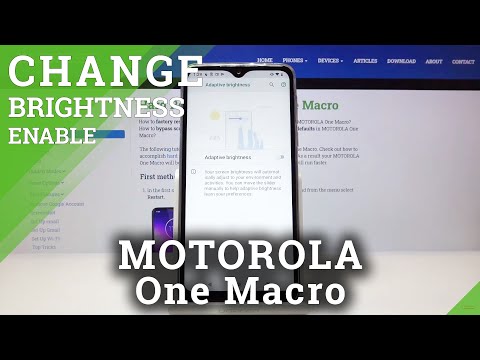How to Activate Auto Brightness in MOTOROLA One Macro – Automatic Brightness