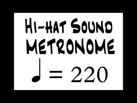 BPM 220 Hi Hat Sound Metronome