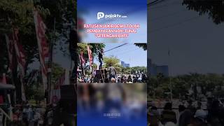 RATUSAN JUKIR DEMO TOLAK PEMBAYARAN NON-TUNAI "SETENGAH HATI"