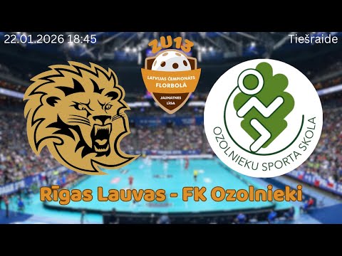 Florbols zēni U13. Rīgas Lauvas - OSS/FK Ozolnieki. Rīgā, 22.01.2026.