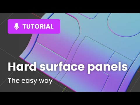 Easy hard surface sci-fi panels in Blender