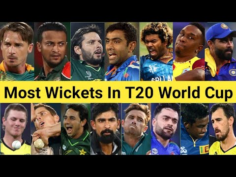 Most Wickets In T20 World Cup 🏆 Top 25 Bowler 🔥 #shorts #t20worldcup #cricketshorts