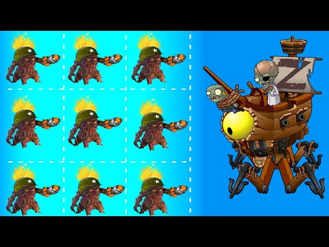 Primal Peashooter vs Torchwood vs Zombot Plank Walker | PvZ 2 Battle