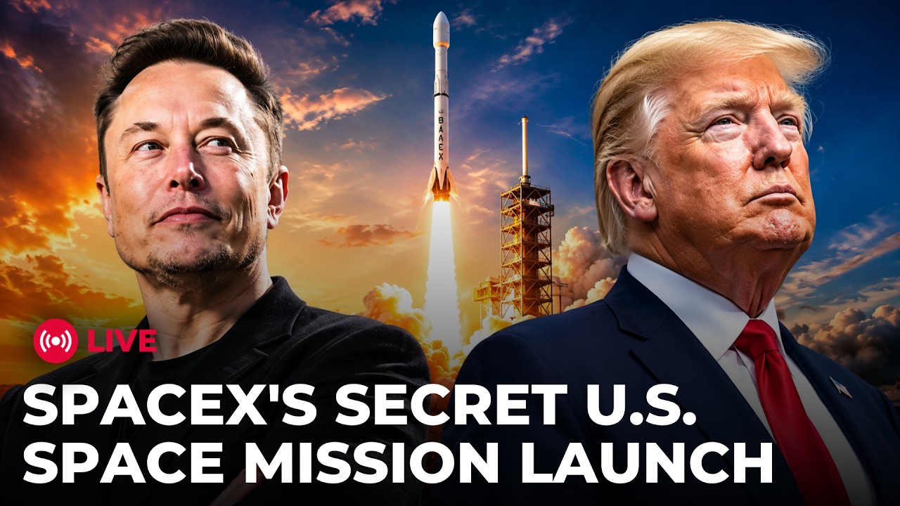 SPACEX LIVE: Elon Musk's SpaceX to Launch Classified US Space Payload | Falcon 9 Launch