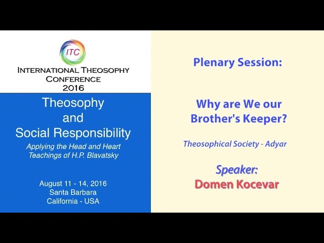  ITC2016-21: Why are We our Brother's Keeper? - TS Adyar 