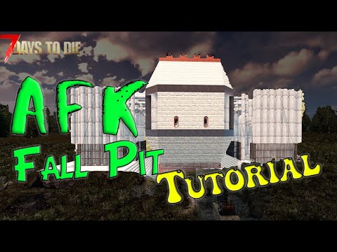 How to Build The AFK Zombie Fall Pit Horde Base! | 7 Days to Die A20