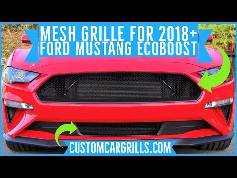 2018 - 2023 Ford Mustang Ecoboost Mesh Grill Insert kit by customcargrills