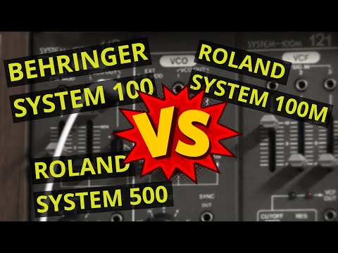 Behringer System 100 vs. Roland System 100M vs. Roland System 500 Sound Demo (no talking)