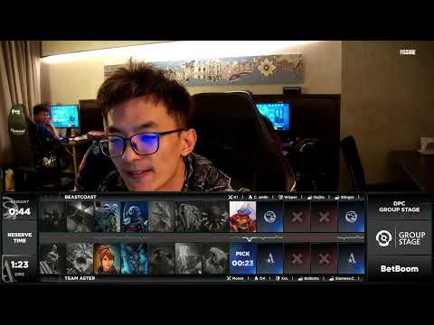 (RU) Team Aster VS beastcoast | map 1 | DPC Group Stage | by @Adekvat & @BLACKARXANGEL
