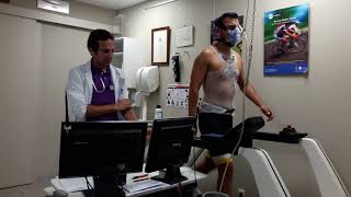 Prueba de esfuerzo con gases Barcelona España Iván Vegas