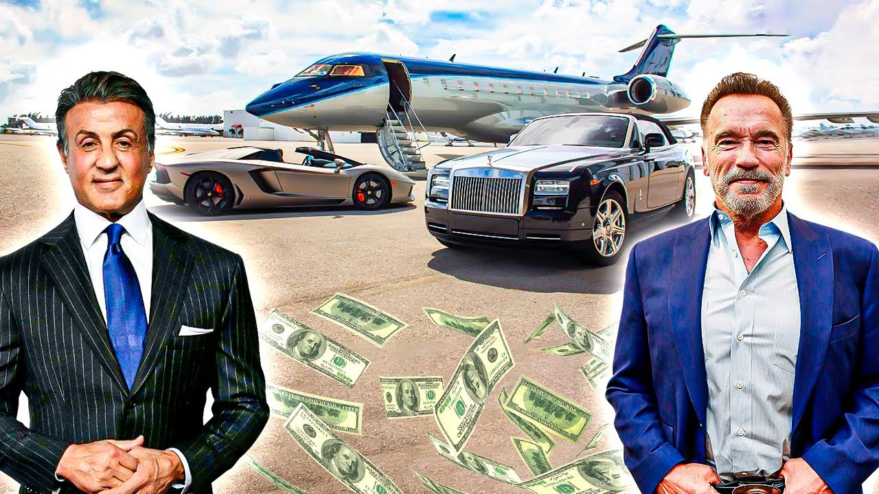 Quem é mais rico Sylvester Stallone ou Arnold Schwarzenegger? Fortuna, Mansões, Carros, Jatinho...