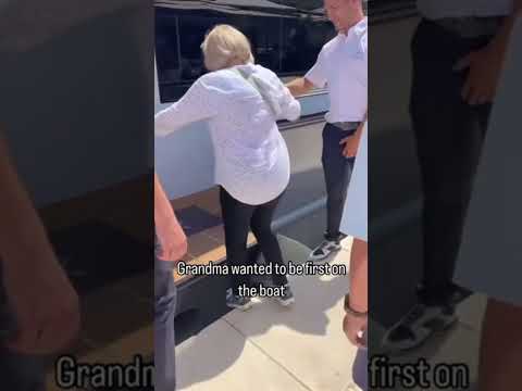 granny is first on the boat #funny #memes #sad #fyp #shorts