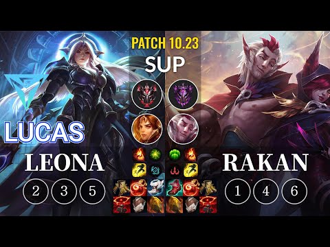 IGY Lucas Leona vs Rakan Sup - KR Patch 10.23