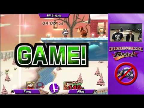 Birmingham Brawl 4 PM Singles - SuperFangChan (Peach) vs. Alias (Diddy, Zelda)