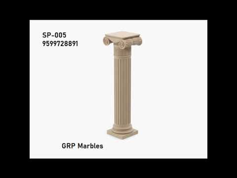 Matt sandstone carved pillars