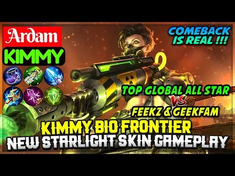 EPIC COMEBACK !!! Kimmy Bio Frontier Gameplay [ Top 7 Global ] Ardam - Mobile Legends Video