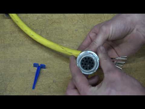 Inserting a pin in a 8 and 14 pin connector