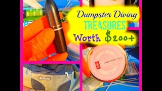 Dumpster Diving - $200+ Worth Of Treasures Found  In The Trash