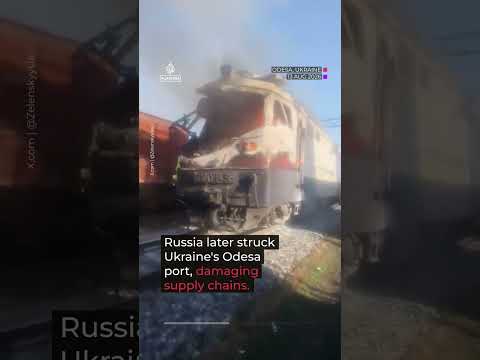 Ukraine attacks key Russian grain terminal on Black Sea port | #AJ shorts