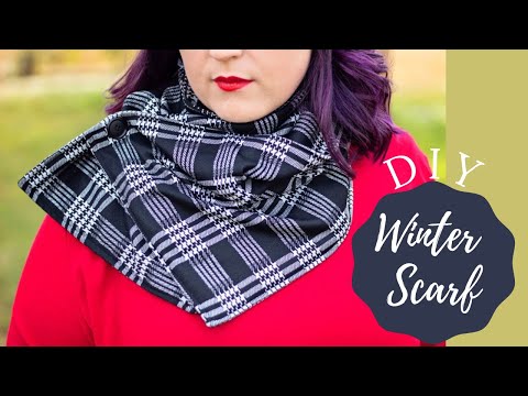 DIY Winter Scarf With POCKETS | FREE PATTERN