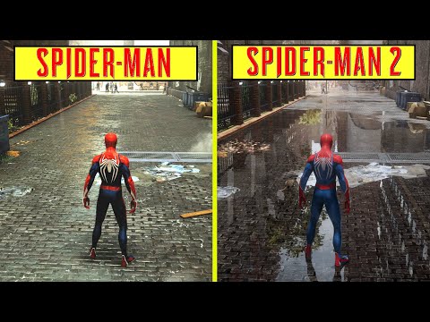 Marvel's Spider-Man Remastered vs Spider-Man 2 PS5 Ray Tracing On Graphics Comparison | 2020 vs 2023