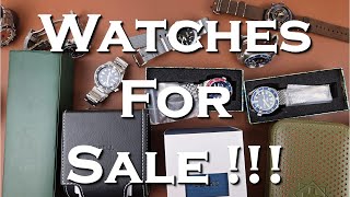Sixteen Watches For Sale - Watch Sales Video