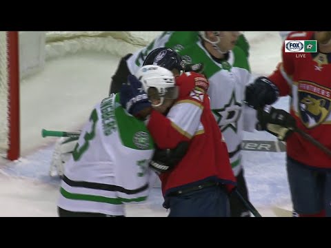 NHL Fight - Stars @ Panthers - Klingberg vs Hornqvist - 22 02 2021
