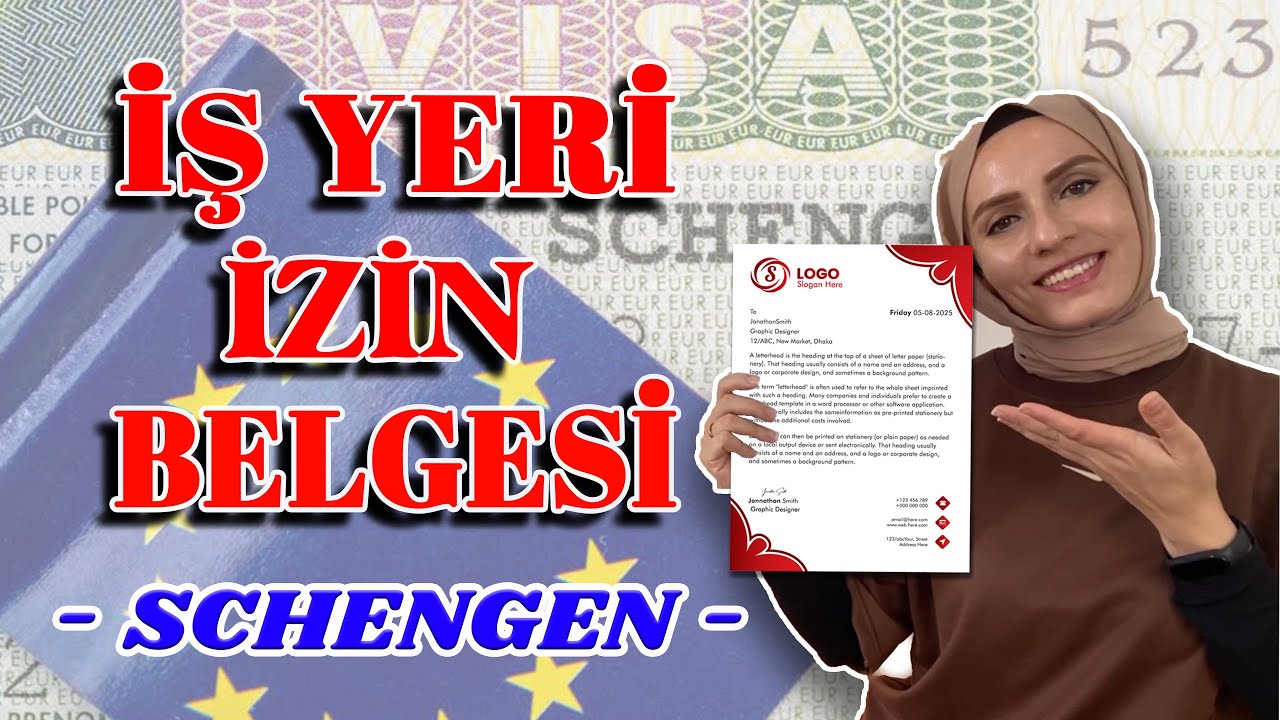 SCHENGEN VİZESİ İÇİN İŞ YERİ İZİN BELGESİ NASIL YAZILIR? - İŞ YERİ ONAY BELGESİ !!