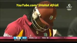 Chris Gayle 6 SIXES in a Row v NZ - 2012