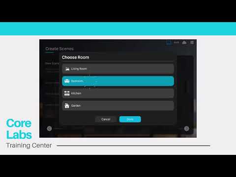 Core Touch Panel User Guide | Scenes