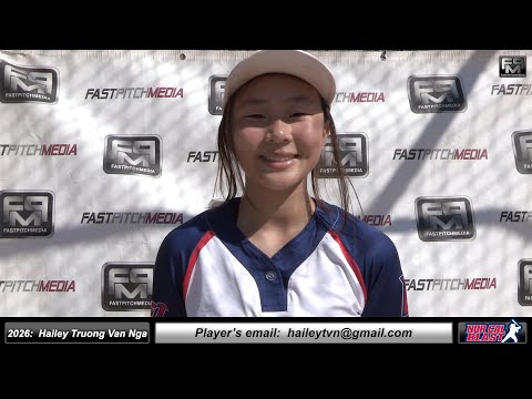 2026 Hailey Truong Van Nga 4.33 GPA (weighted) Pitcher & SS - Softball Skills Video - Norcal Blast