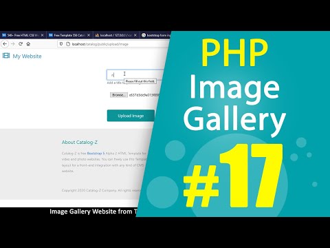 PHP Image gallery website from HTML template Tutorial Part01 | MVC OOP | Quick programming
