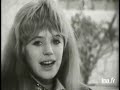 Marianne Faithfull reflective, hesitant interview, 1967
